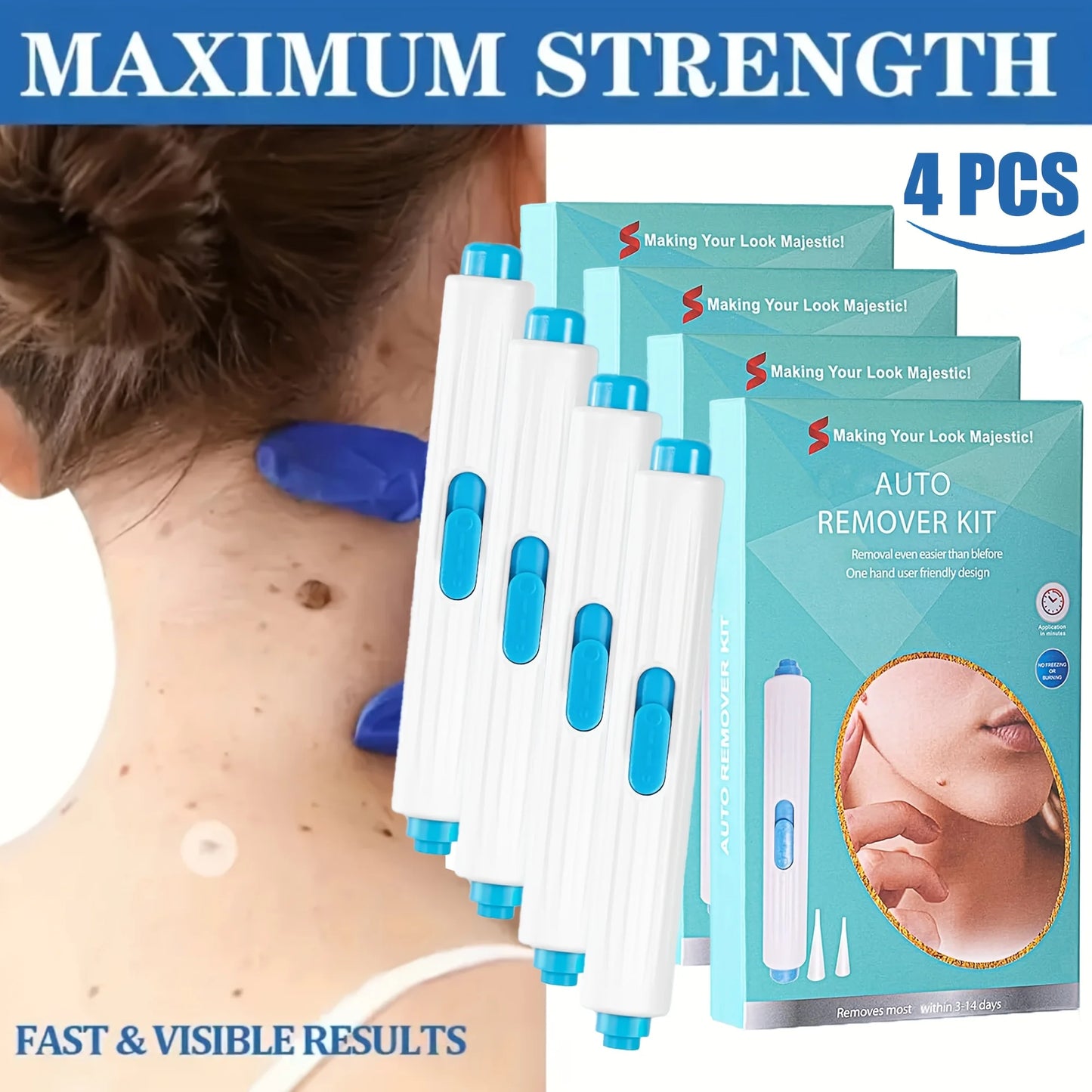 1/2/4 Pcs Removal Kit for Skin Care, One Hand User Friendly Design, Safe and Effective for Home Use